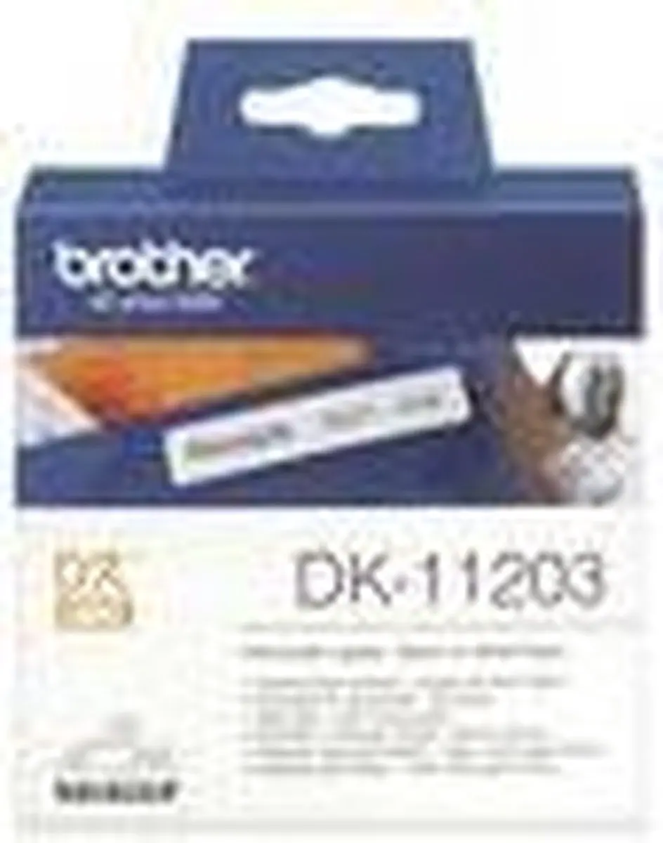 Brother DK-11203 Die-Cut Labels - Wit - 87x17mm - 300 Stuks