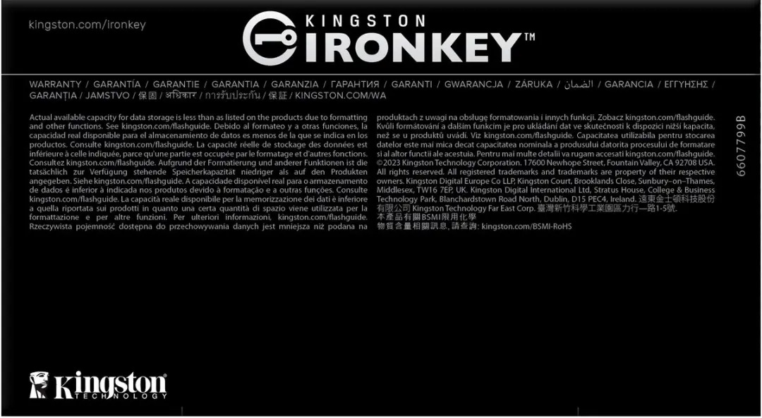 IronKey D500S 32GB USB-stick - Zwart