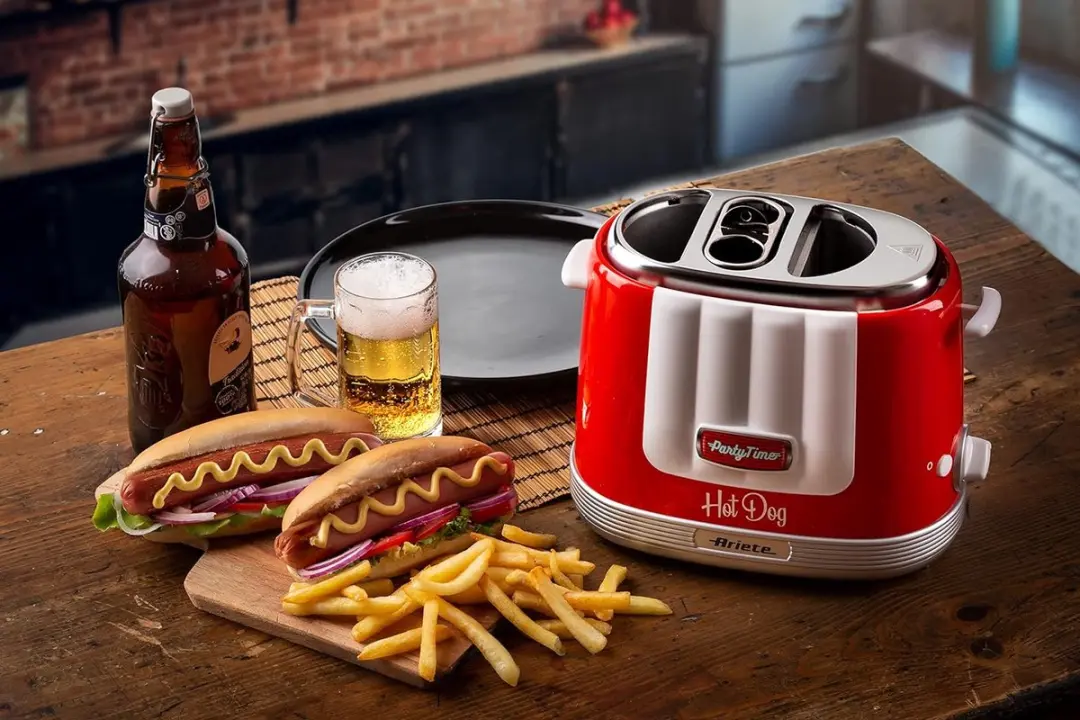 Ariete 0206/00 Hotdogmaker 650W - 2 Sleuven - Rood - afbeelding 3 van 6