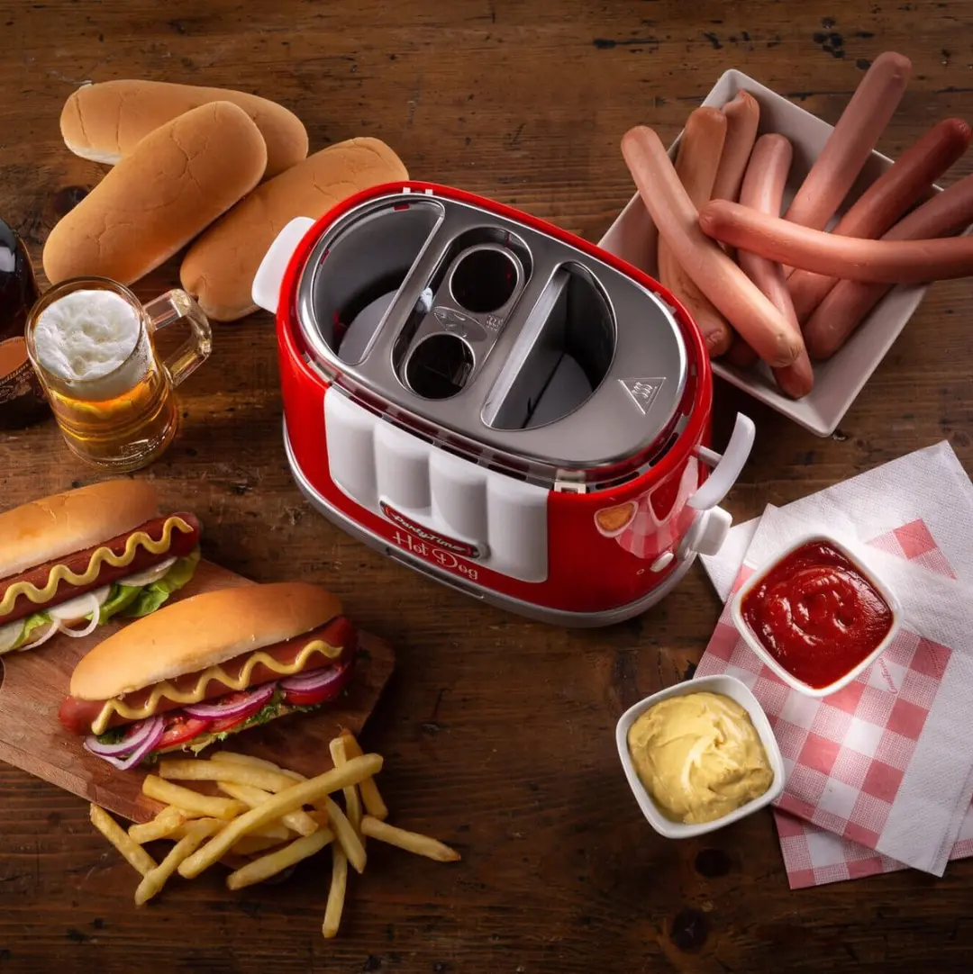 Ariete 0206/00 Hotdogmaker 650W - 2 Sleuven - Rood - afbeelding 2 van 6