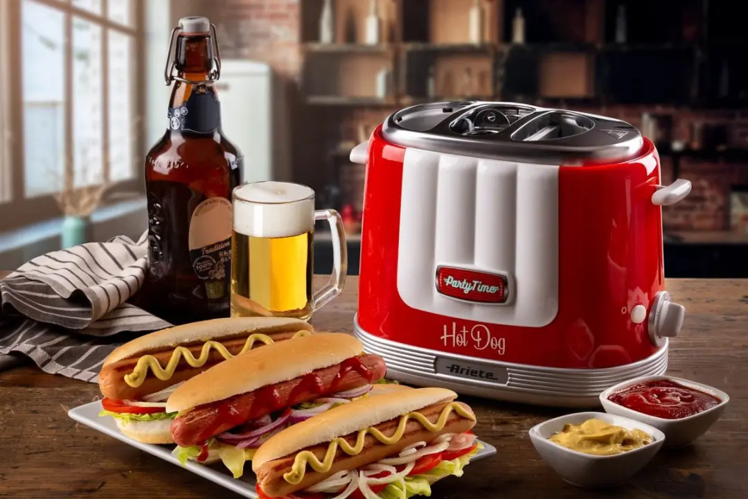 Ariete 0206/00 Hotdogmaker 650W - 2 Sleuven - Rood - afbeelding 4 van 6