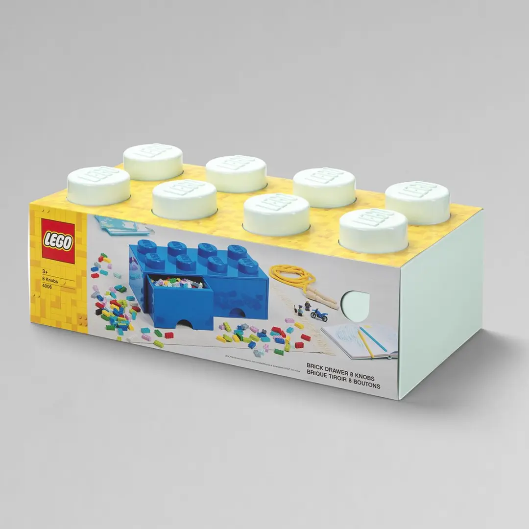 LEGO Brick 8 Opbergbox Blauw - 2 Lades