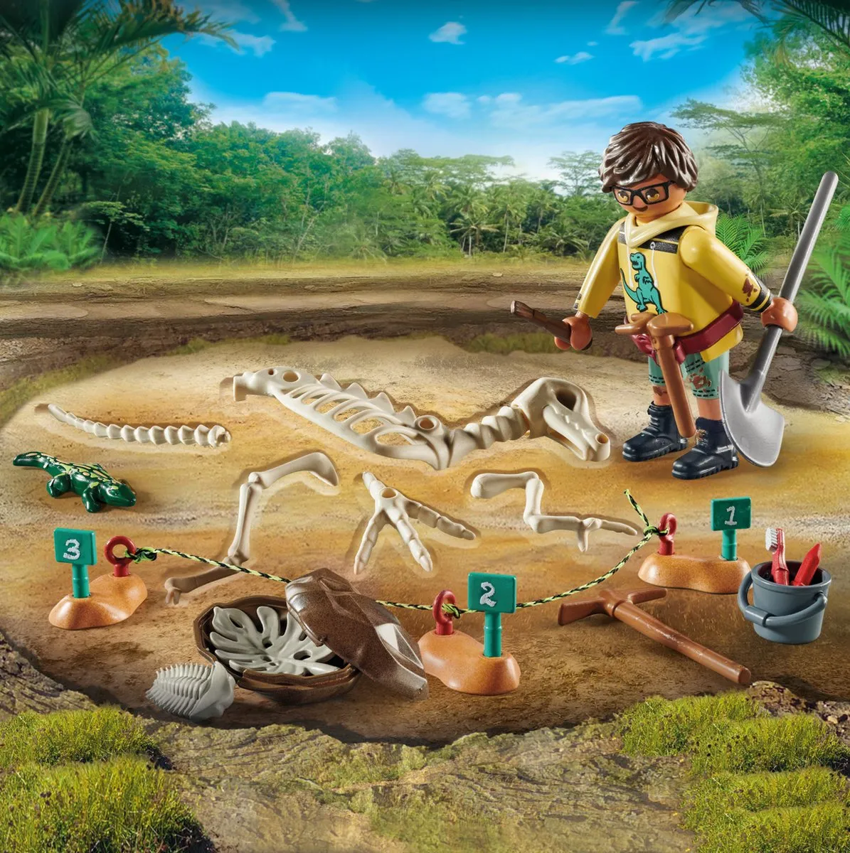 Playmobil Dinos Opgravingsplaats 71527 - Multicolor