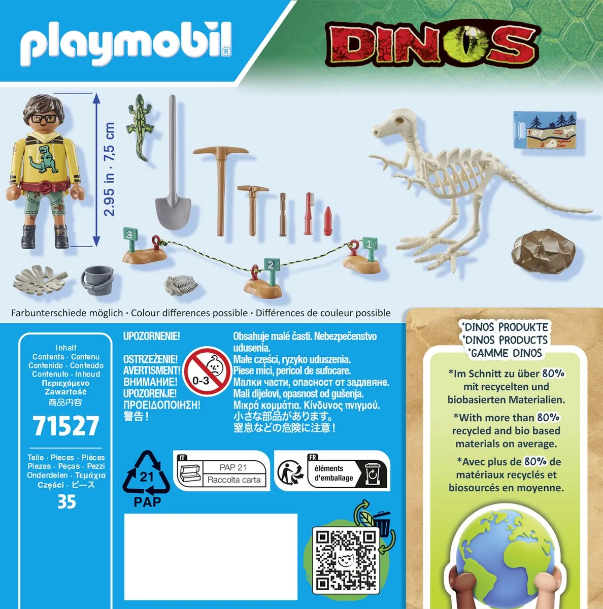 Playmobil Dinos Opgravingsplaats 71527 - Multicolor - afbeelding 6 van 6
