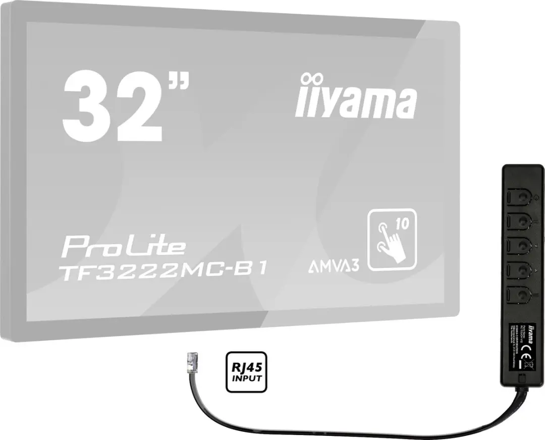 iiyama RC TOUCHV02 Wired Remote Control Pad - Zwart