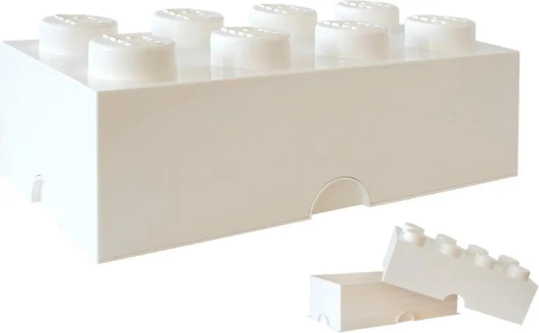 LEGO Brick 8 Opbergbox - Wit - afbeelding 2 van 6