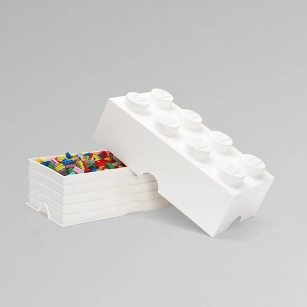 LEGO Brick 8 Opbergbox - Wit - afbeelding 4 van 6