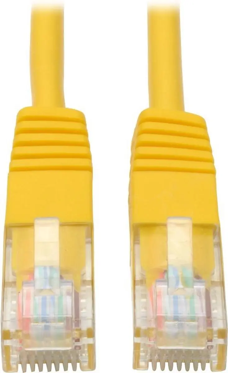 Tripp Lite N002-015-YW Netwerkkabel Cat5e Geel 4,57m