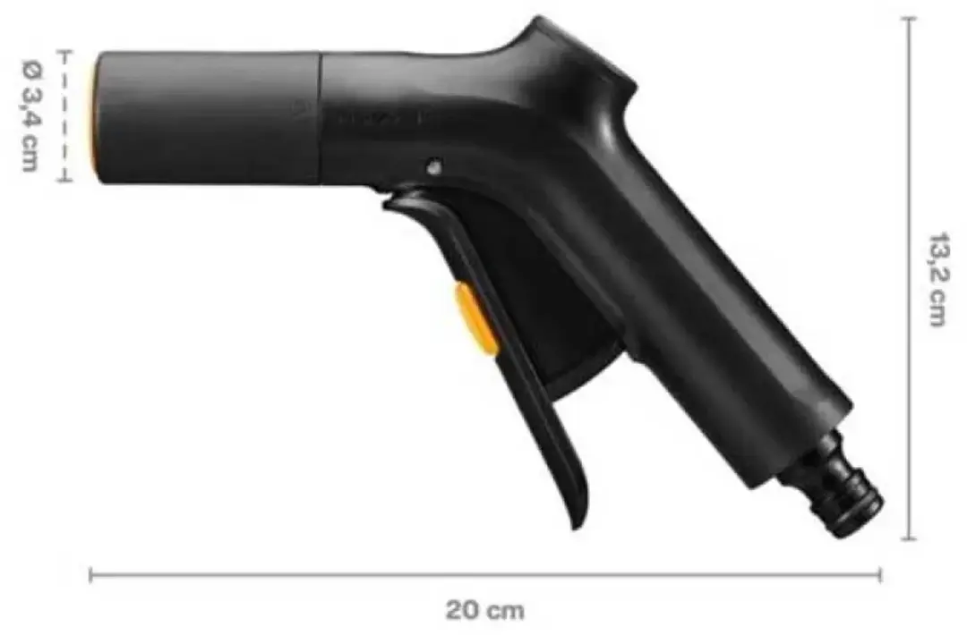 Fiskars Solid Spuitpistool - Zwart/Orange