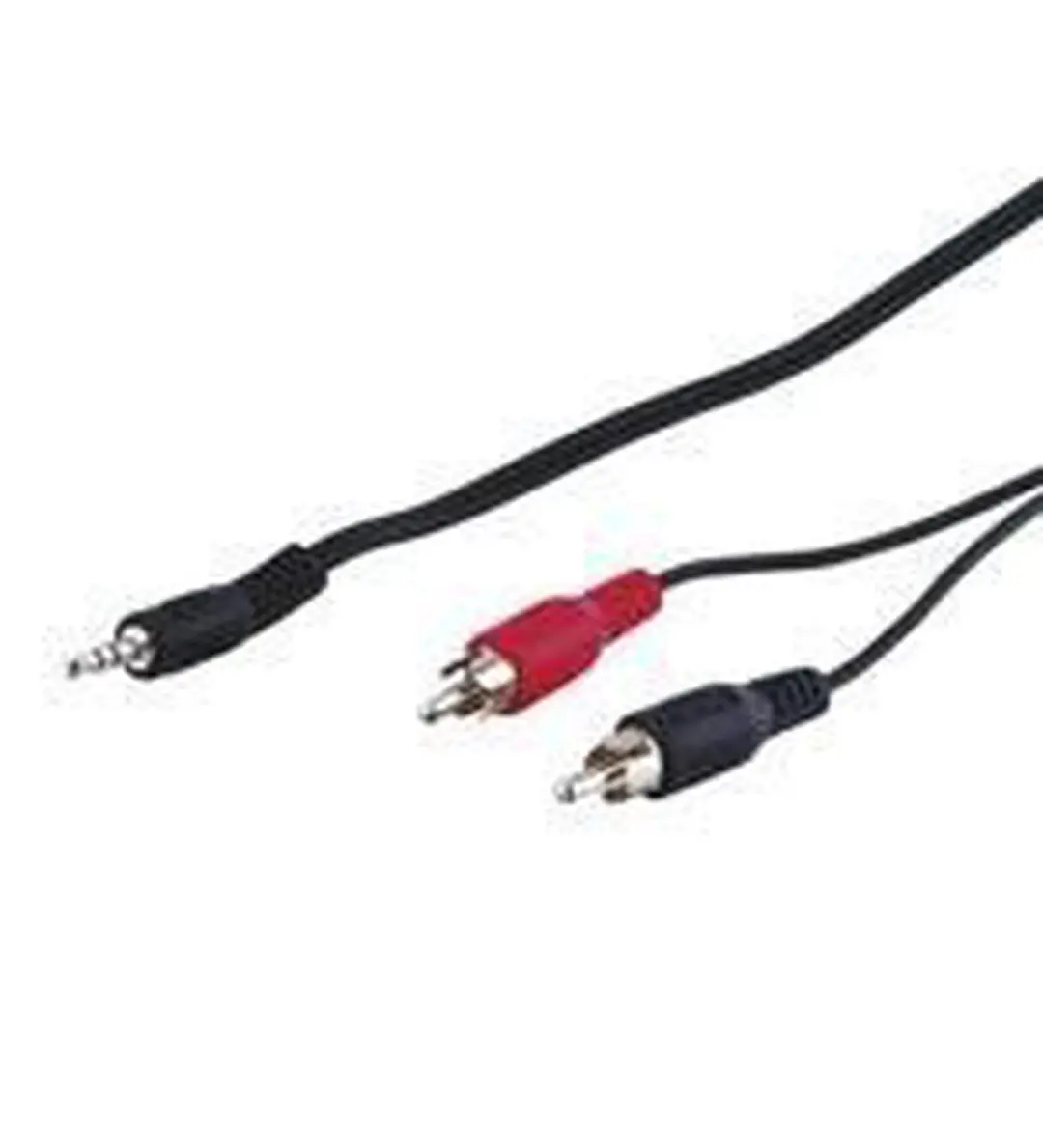 Kabel 3,5mm naar 2x Cinch 1,5m - Zwart