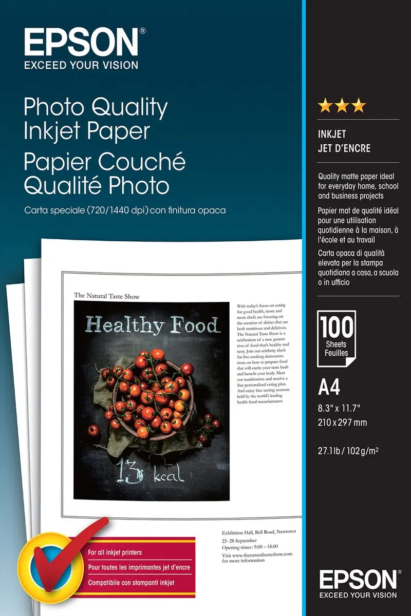 Epson Fotopapier A4 Wit