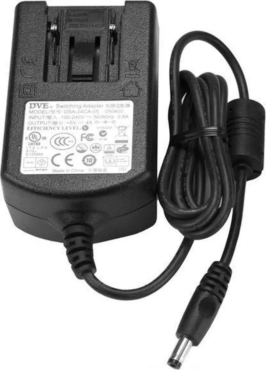 Startech SVA5M4NEUA Voedingsadapter 5V 4A - Zwart