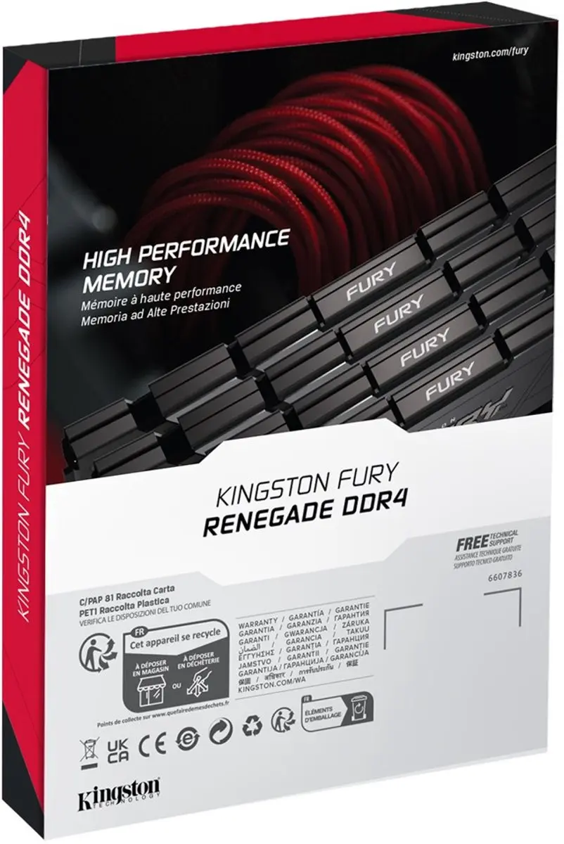 Kingston FURY Renegade DDR4 RAM 16GB 3600MT/s CL16