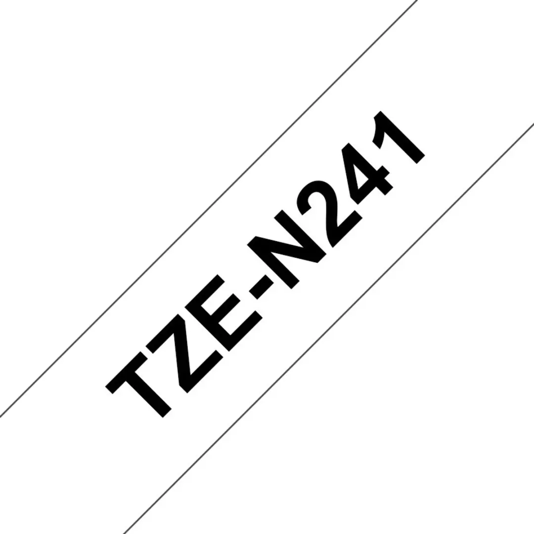 Brother TZ-N241 Transferpapier - 18mm - Zwart op wit