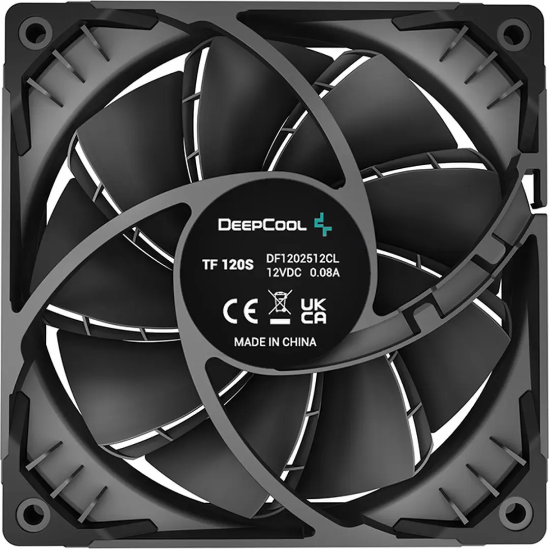 DeepCool TF120S 120mm Ventilator - Hydro Lagering - Zwart