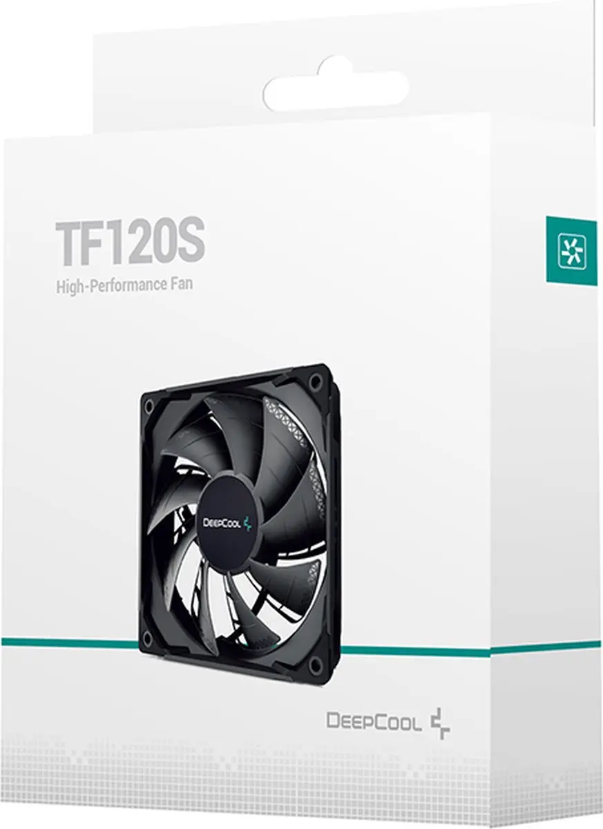DeepCool TF120S 120mm Ventilator - Hydro Lagering - Zwart