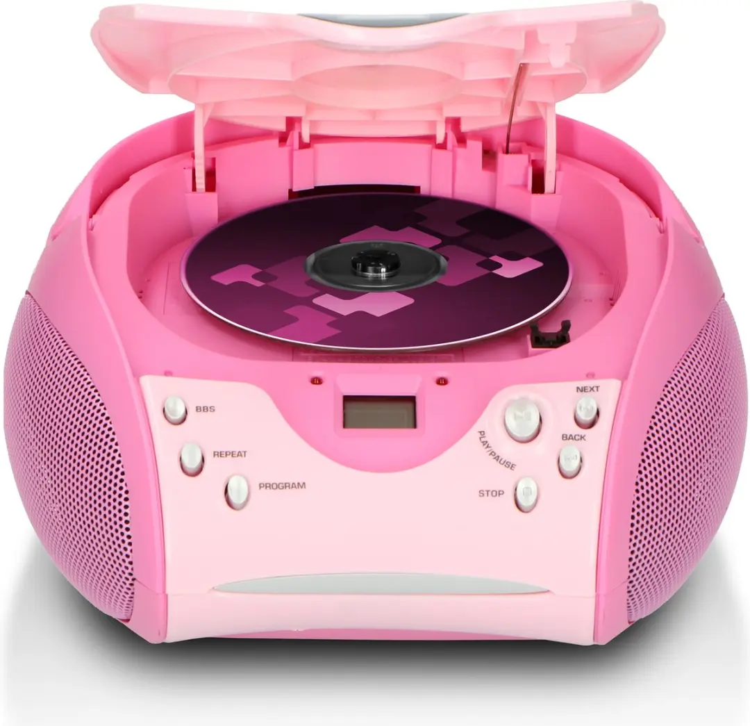Lenco SCD-24 Draagbare Radio CD-speler - Roze