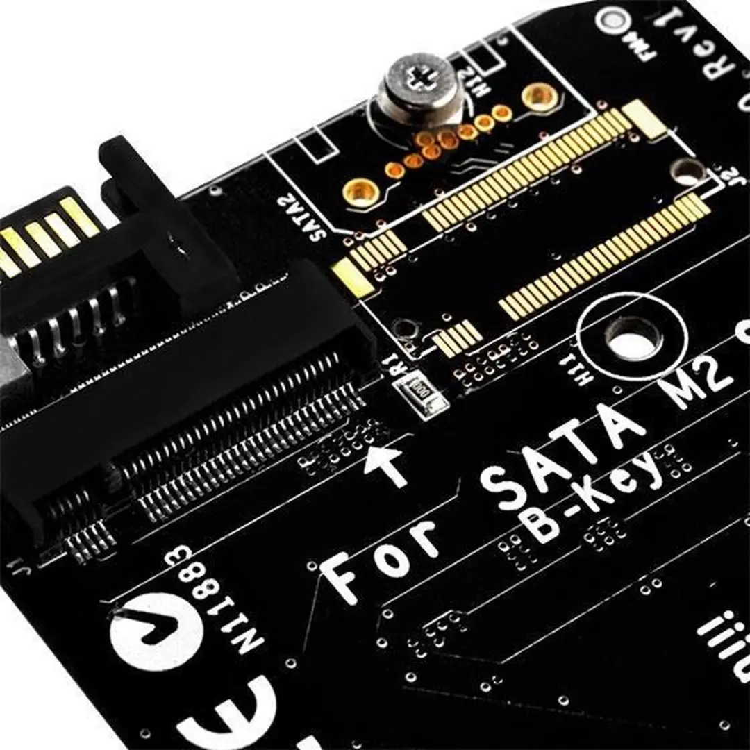 SilverStone ECM20 PCIe SATA Interfacekaart - Zwart