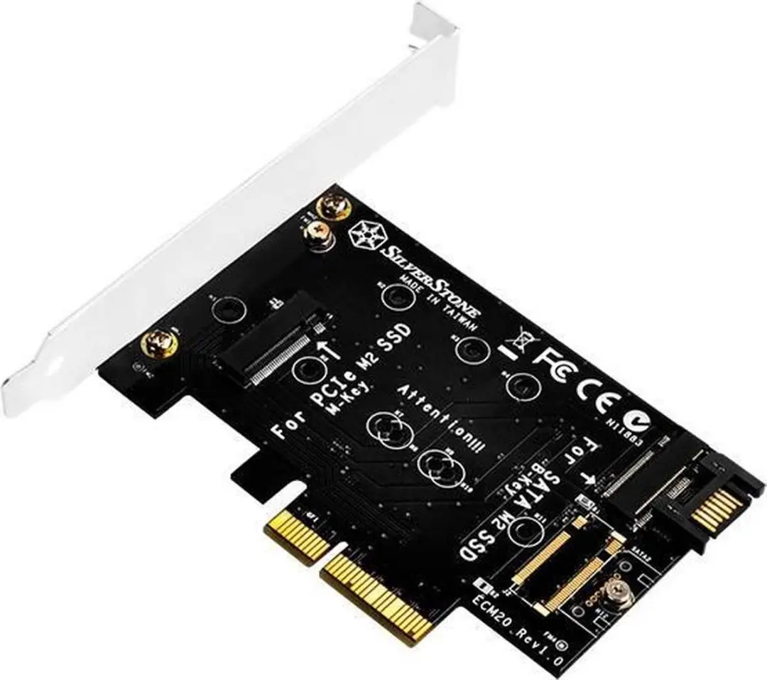 SilverStone ECM20 PCIe SATA Interfacekaart