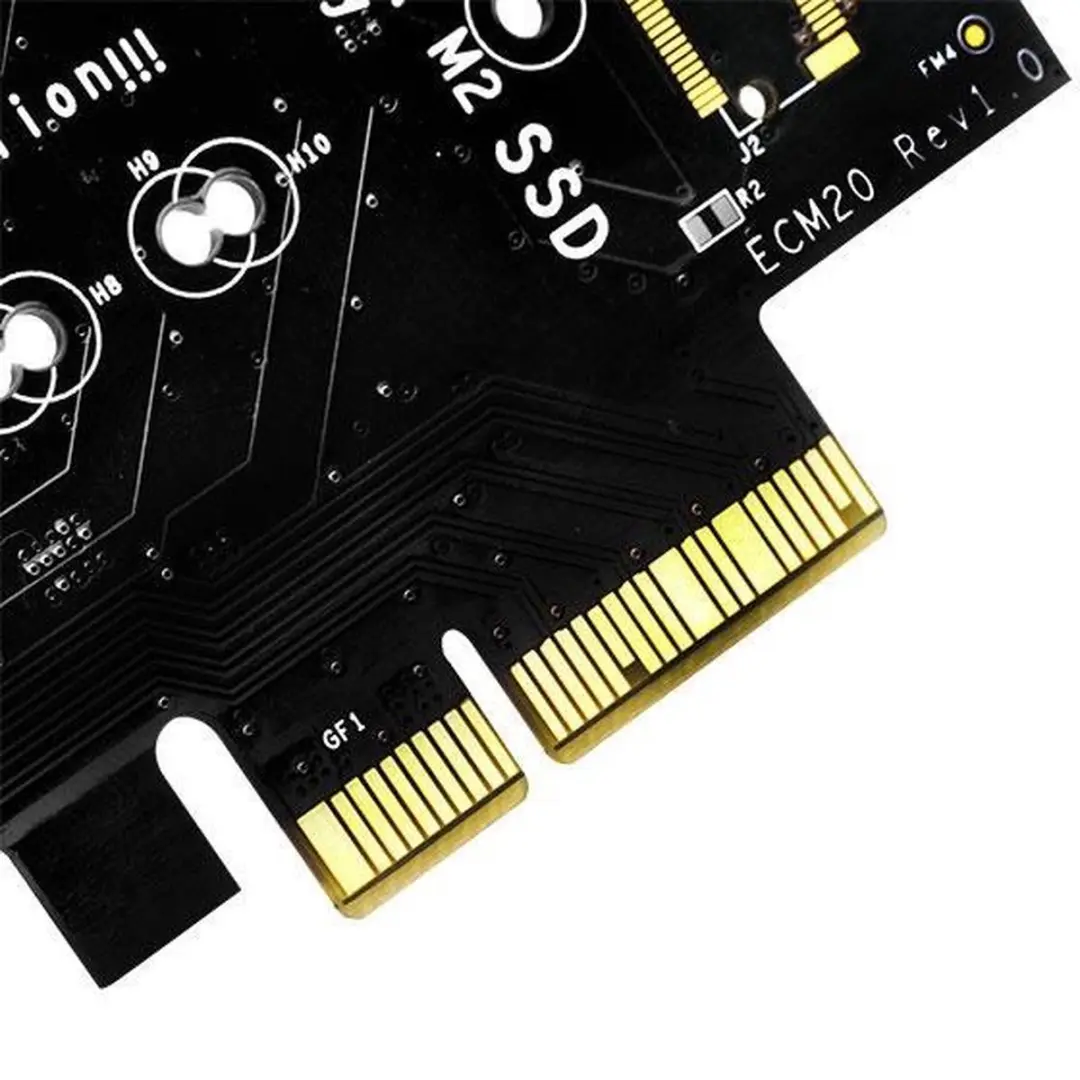SilverStone ECM20 PCIe SATA Interfacekaart - Zwart