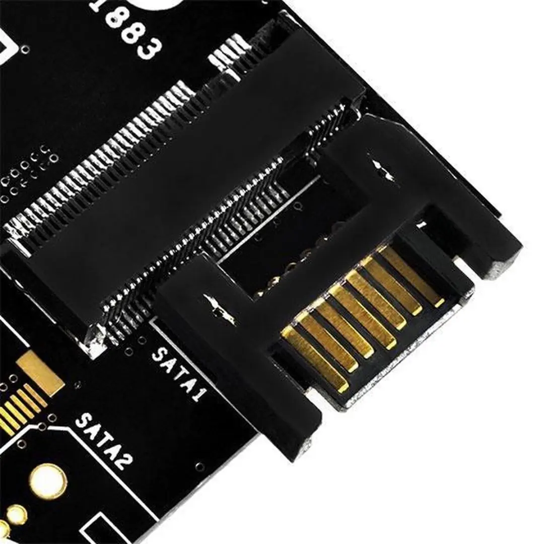 SilverStone ECM20 PCIe SATA Interfacekaart - Zwart