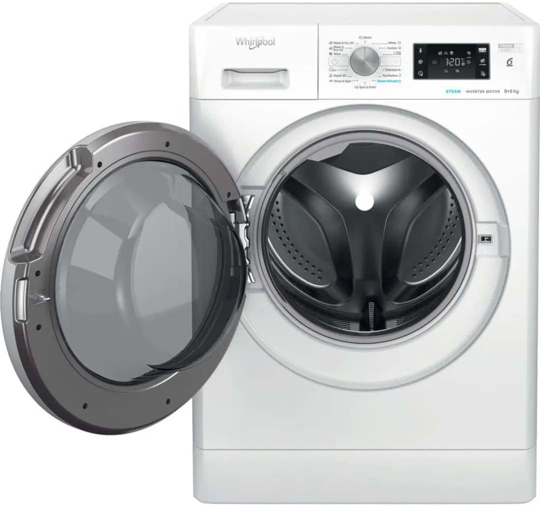 Whirlpool FFWDB 864489 SV EE Was-droogcombinatie 8/6 kg - Wit - afbeelding 5 van 6