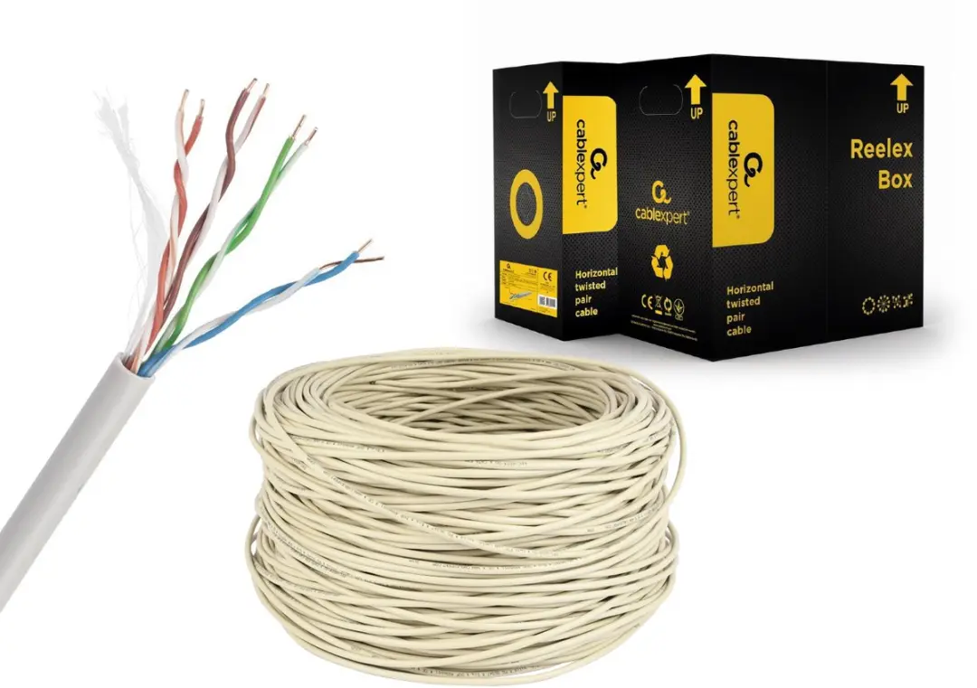 Cablexpert UTP Cat5E Kabel 305m - Stug - Grijs