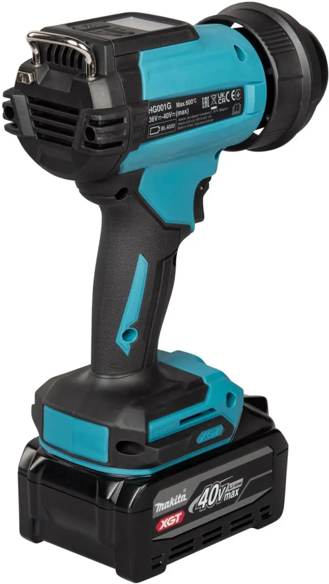 Makita XGT Accu Heteluchtpistool 40V - 600°C