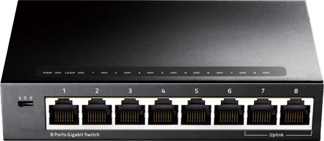 Cudy GS108 8-Poorts Unmanaged Netwerk Switch - Zwart