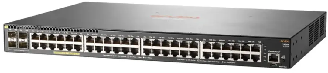 HPE Aruba 2930F 48G PoE+ Switch - 48 Poorten Grijs - afbeelding 4 van 5