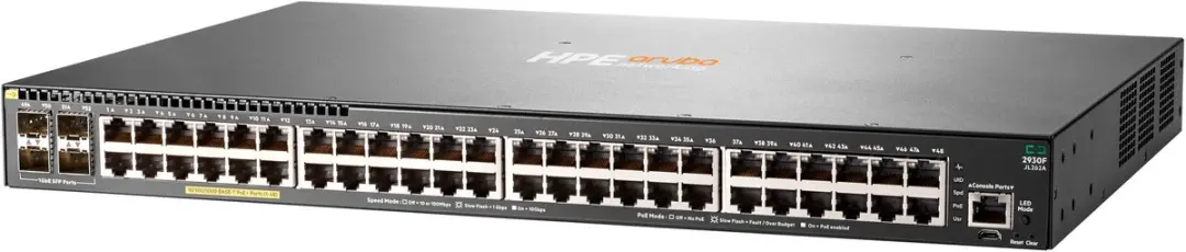 HPE Aruba 2930F 48G PoE+ Switch - 48 Poorten Grijs