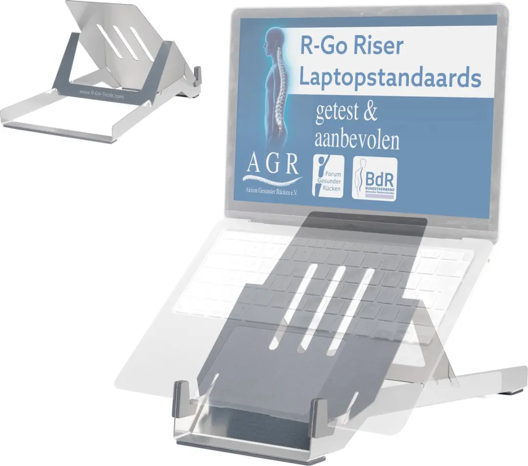 R-Go Riser Basic Laptopstandaard AGR-gecertificeerd RGORIBASI