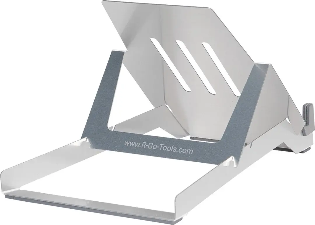 R-Go Riser Basic Laptopstandaard AGR-gecertificeerd RGORIBASI - 10-22 inch - Zilver