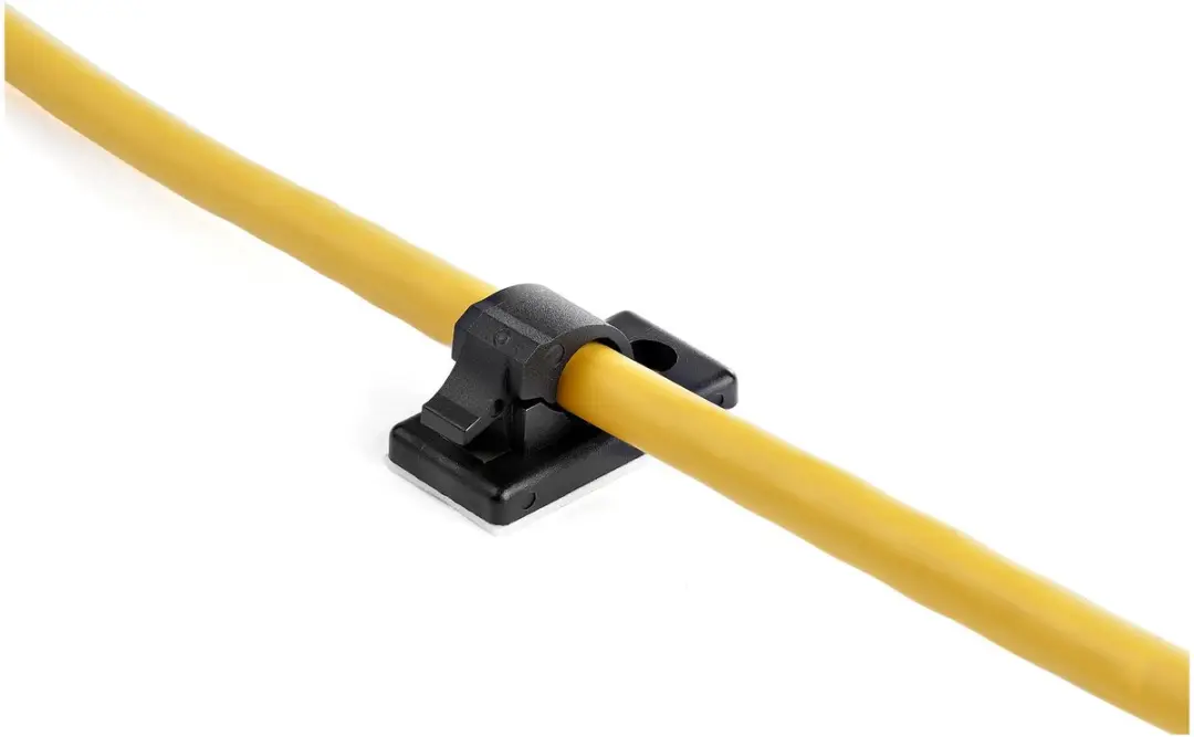 Startech 100 Zelfklevende Kabelclips 5.5mm - Zwart