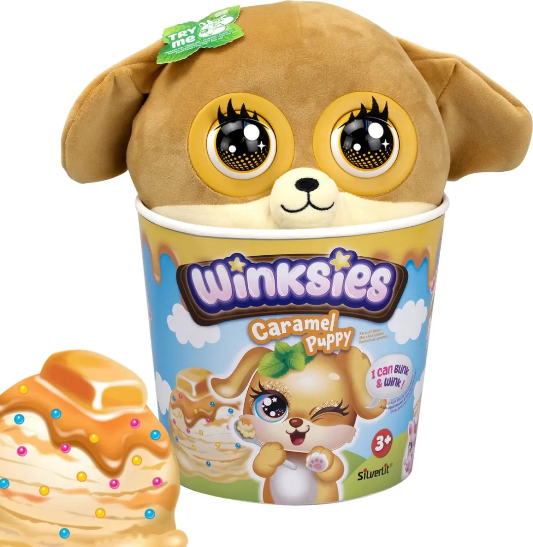 Winksies Caramel Puppy Interactieve Knuffel