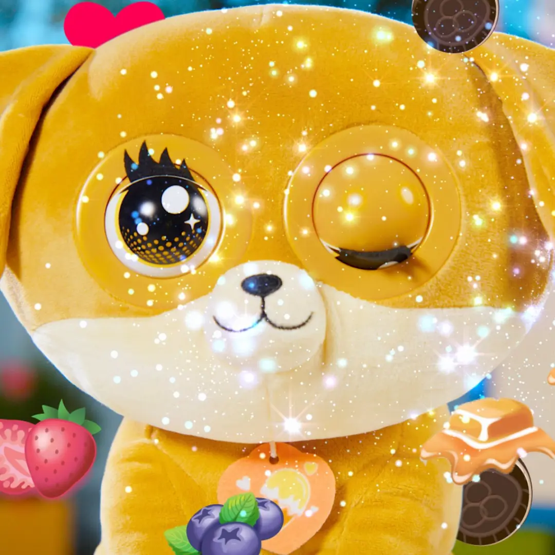 Winksies Caramel Puppy Interactieve Knuffel - 3x AAA - afbeelding 6 van 6
