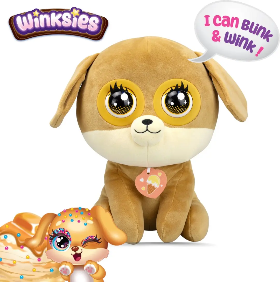 Winksies Caramel Puppy Interactieve Knuffel - 3x AAA
