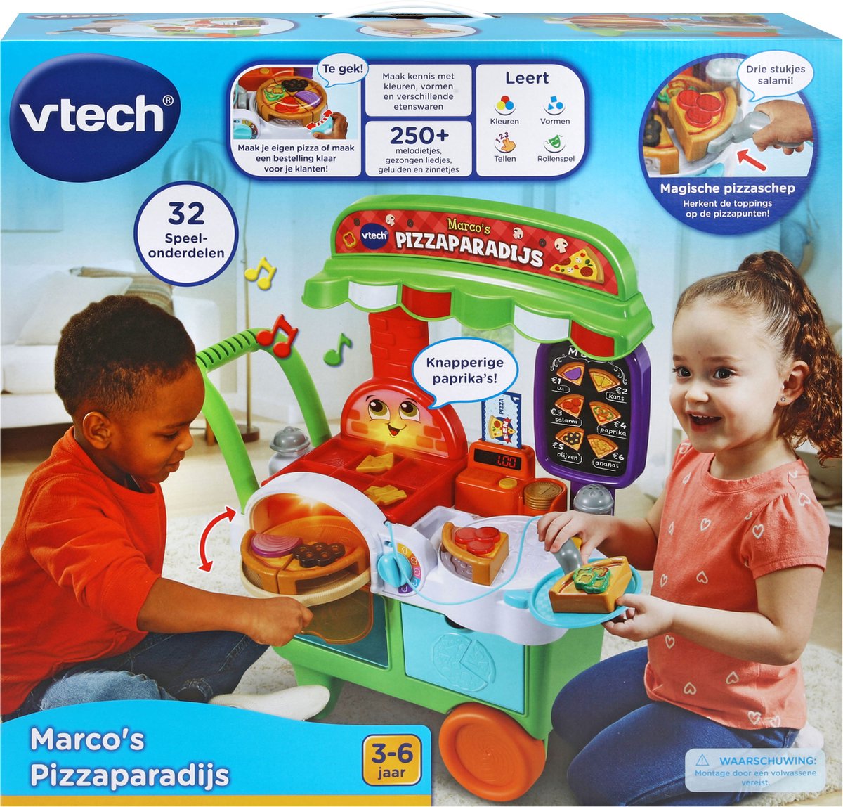 VTech Marco's Pizzaparadijs Activity-Center - Keuken Speelgoed - Interactief & Educatief Speelgoed - Cadeau - Kinderspeelgoed 3 Jaar