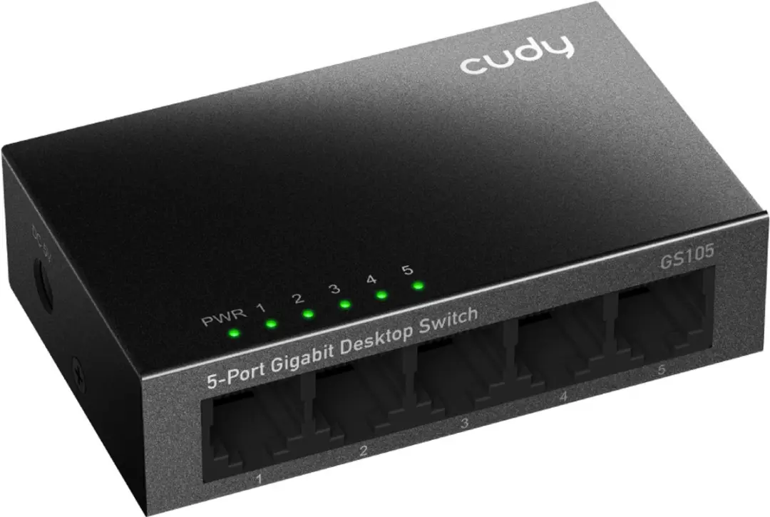 Cudy GS105 5-Poorts Unmanaged Netwerkswitch - Zwart