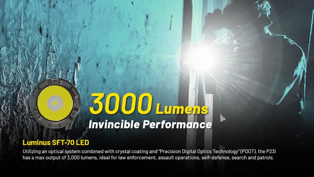 Nitecore P23i Tactische Zaklamp - 4000mAh - afbeelding 5 van 6