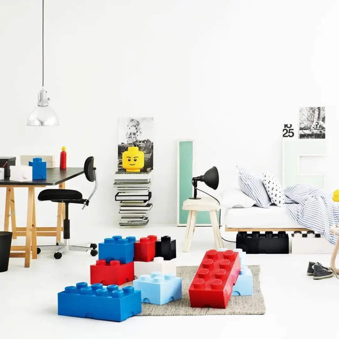 LEGO Brick 4 Opbergbox - 6L - Rood - afbeelding 5 van 6