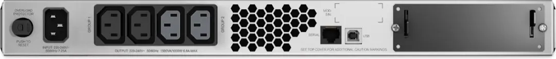 APC Smart-UPS SMT1500RMI1U Noodstroomvoeding 1500VA - 1000W - 4x C13 - Rack 1U