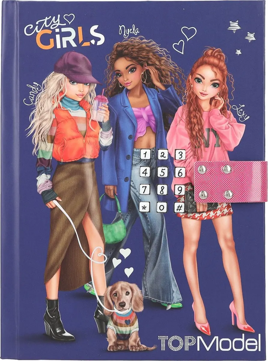Depesche TOPModel Dagboek CITY GIRLS - Geheim Code - Blauw