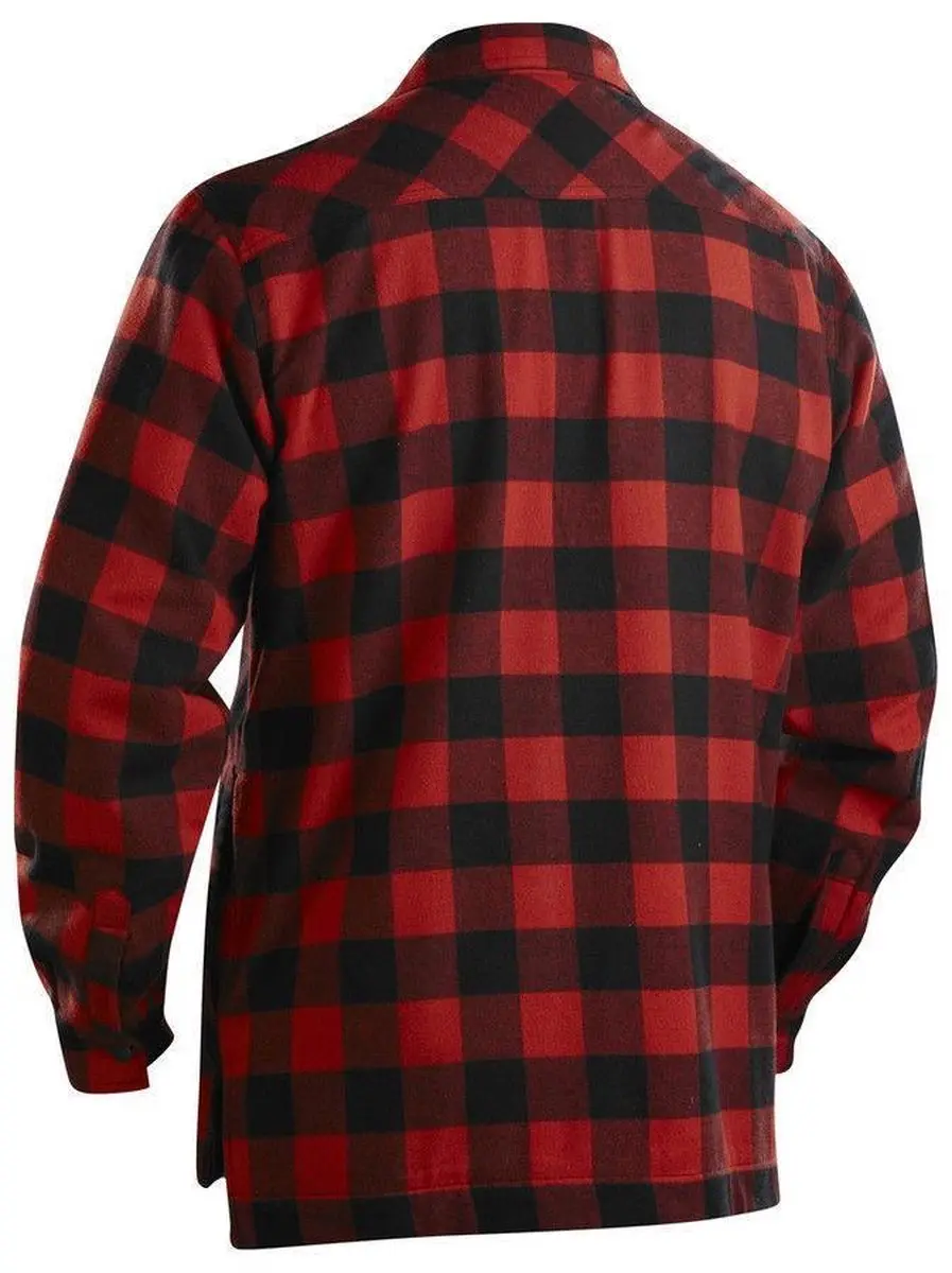 Blåkläder Houthakkers Overhemd 3225-1131 - Rood/Zwart - XL - afbeelding 3 van 6