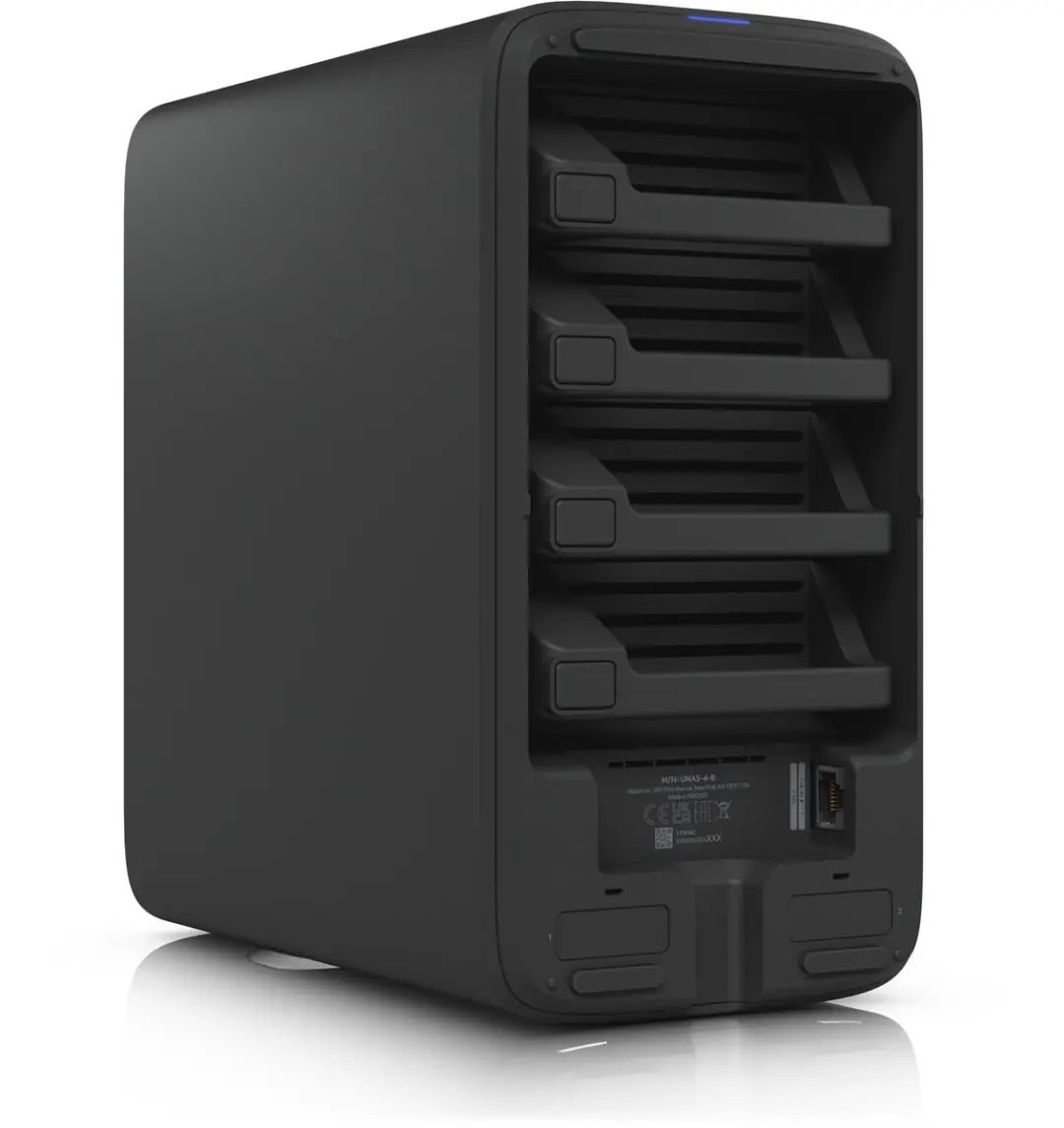 Ubiquiti UNAS-4-B NAS - 4 Schijfsloten - Zwart