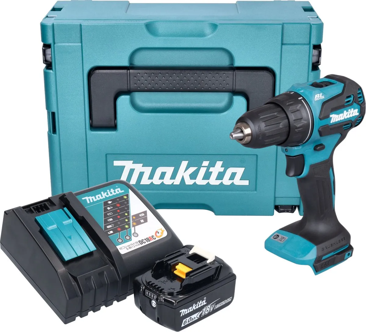 Makita DDF490RG1J Accuboormachine 18V 65Nm Borstelloos