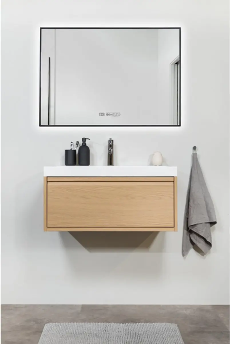 Eurom Sani 600 Mirror Infraroodpaneel 600W - 100x70cm - Mat Zwart