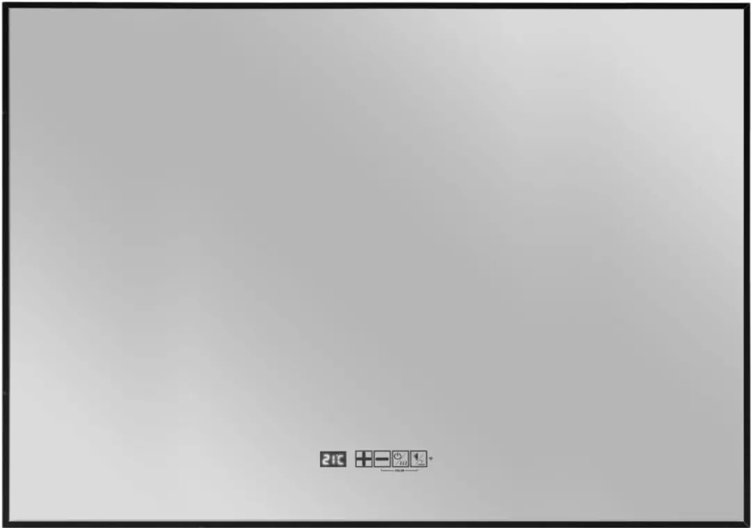 Eurom Sani 600 Mirror Infraroodpaneel 600W - 100x70cm - Mat Zwart