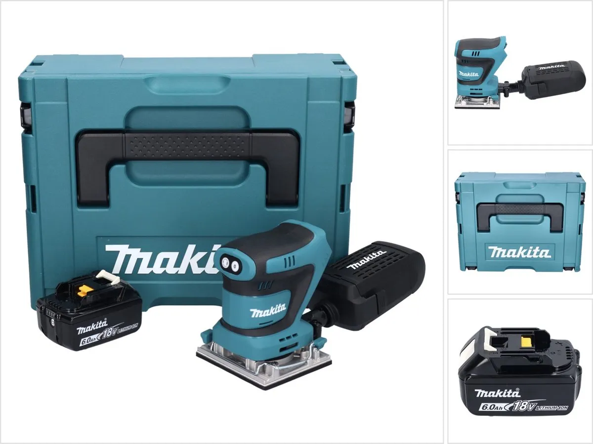 Makita DBO 482 G1J Accuschuurmachine 18V 112x102mm