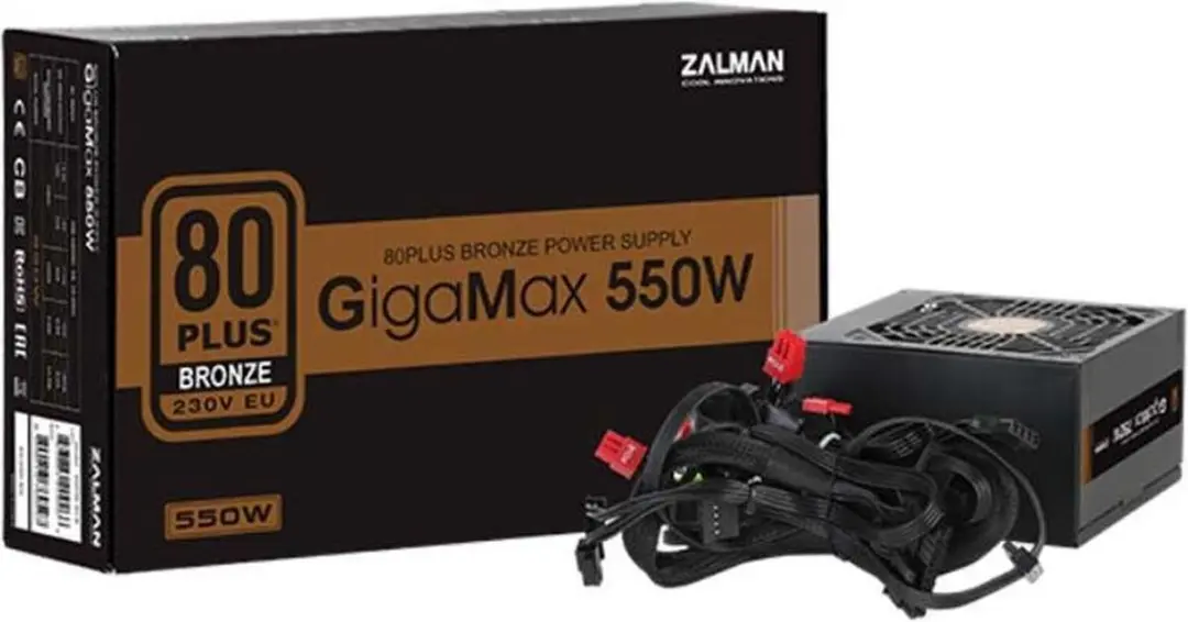 Zalman ZM550-GVII Voeding 550W - ATX - Zwart